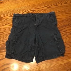 Grey cargo shorts